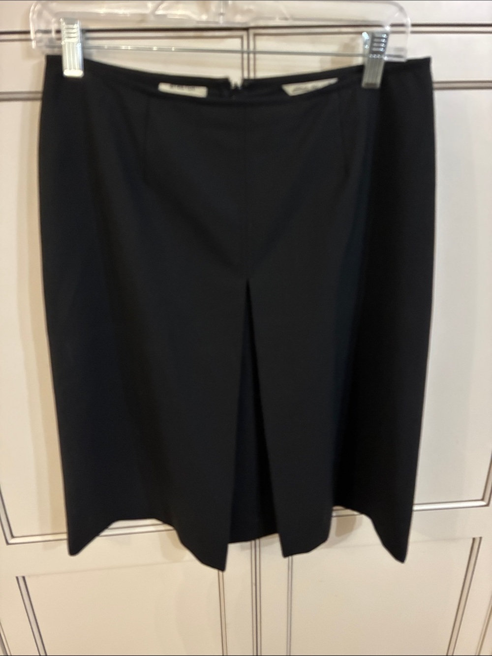 Eddie Bauer Black Midi Skirt with Front Pleat